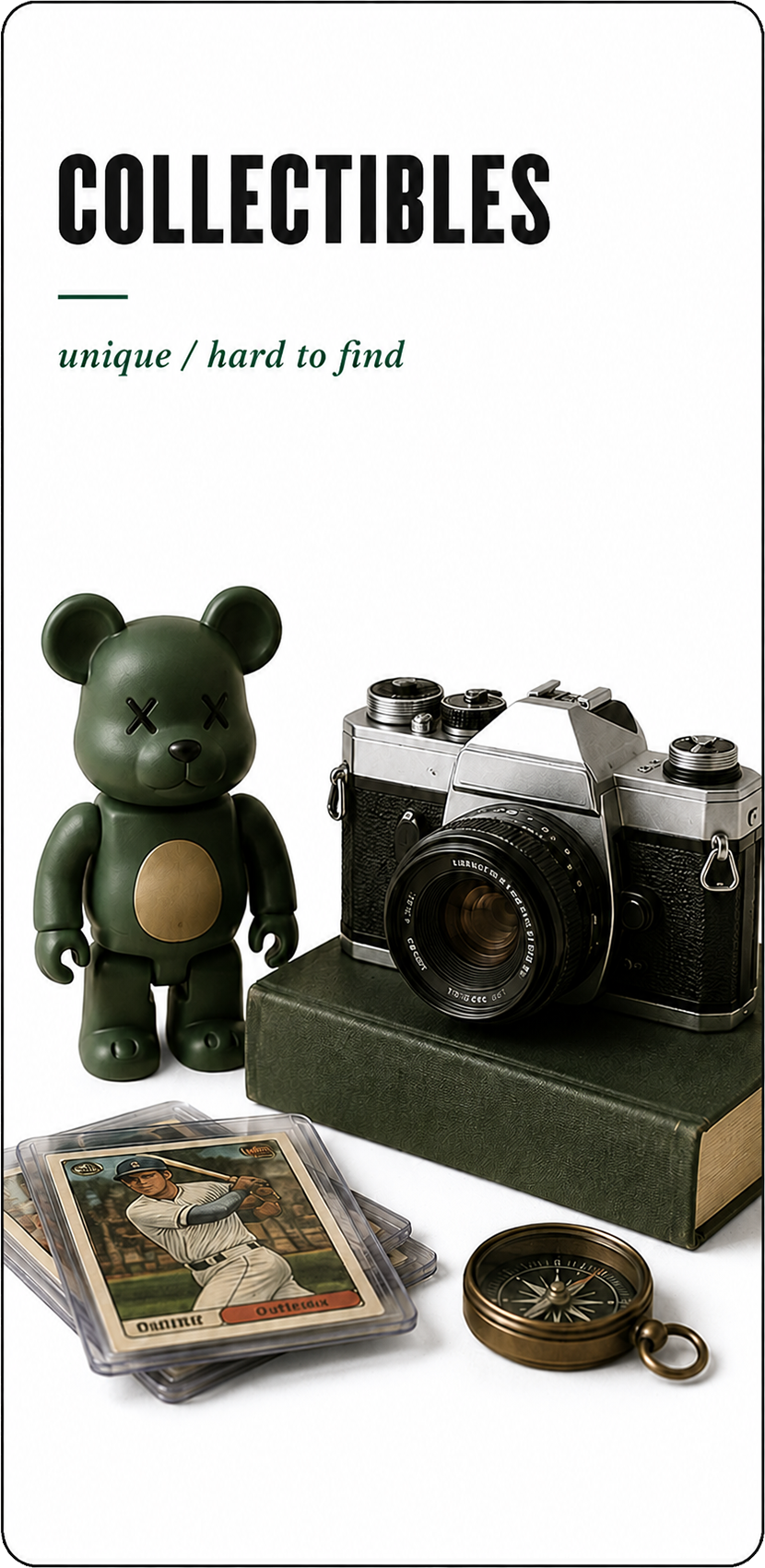 Collectibles & oddities — toys, cameras, relics